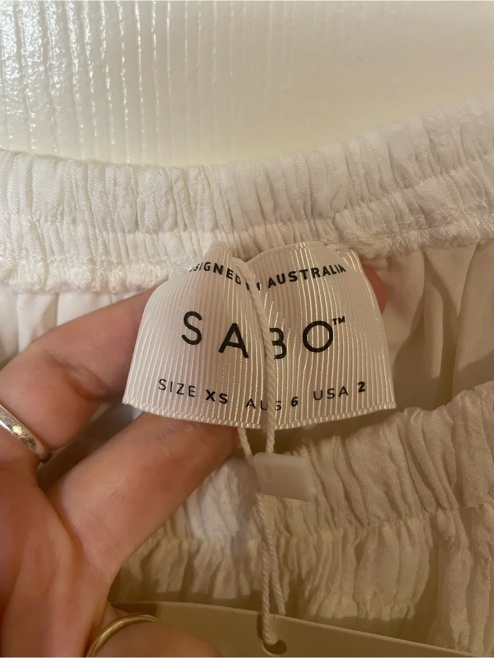 Sabo Skirt Raisa Dress in White Size XS NWT